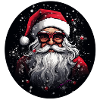 Weihnachtsmann mit Brille