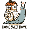Snail with house