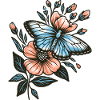Papillon sur fleur