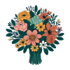 Vivacious bouquet of flowers
