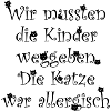 Katze war allergisch