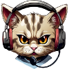 Gamer Cat , Headphones Style
