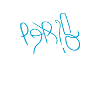 Light Blue Paris Sticker