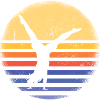 Sport Retro Sunset Gymnastics