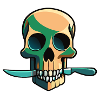 dead head with knife
