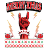 Ugly Christmas 8 bit pixel rock og heavy metal