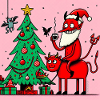 Devil Christmas Cartoon