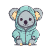 Cute Anime Style Koala Kawaii