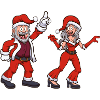 Dancing Santa And Mrs. Claus