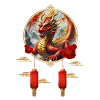 Bonne année du Dragon Chinois.