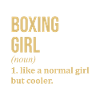 Boxing Girl Funny Quote