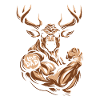Cerf biceps tatouage j’aime papa