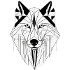 Moderner Wolf