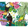 Jungle Painting with Toucans