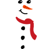 Fröhlicher Schneemann