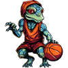 Chameleon Basketball Player