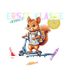 Eichhörnchen Schulstart Erste Klasse Roller