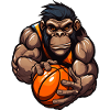 Schimpansen Basketballer
