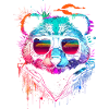 Hipster panda