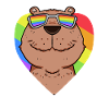 Capybara Capybara Arc-en-ciel