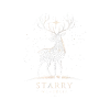 Starry Night Reindeer Silhouette