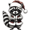 The Sweet Christmas Raccoon