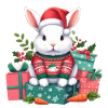 Cute Christmas Rabbit