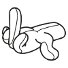 Mittelfinger Comic Hand Graphic Geschenk