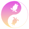 Schildkröte yin yang