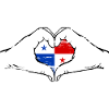 Panama Flag Heart Shape Used
