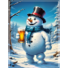Christmas Snowman Beer 1.9