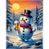 Christmas Snowman Beer 1.7