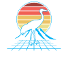 Sandhill Crane Retro Bird Birdwatching