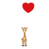 Humour petit bébé girafe