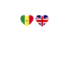 Sénégal Royaume-Uni Heartbeat Flag Britannique