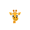Humour petit bébé girafe