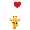 Humour petit bébé girafe