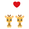 Humour petit bébé girafe