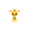 Humour petit bébé girafe