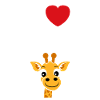 Humour petit bébé girafe