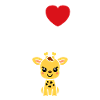 Humour petit bébé girafe