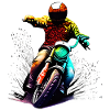Motorcykel Motorcross Motorcykel Fläkt Motorcyklist