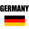Germany mit Flaggendesign