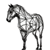Geometrisches Pferd