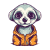 Cute anime style Meerkat Kawaii