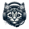 Cute Gamer Cat