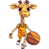 Girafe de basket-ball
