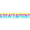 Create & Print (White Text)