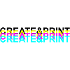 Create & Print (Black Text)