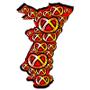 Alsace region Pretzel Blason
